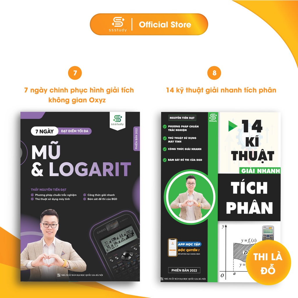 Combo 8 Cuốn Sách Chuyên Đề Môn Toán Ôn Thi Thpt Đại Học - Biên Soạn Bởi Thầy Nguyễn Tiến Đạt