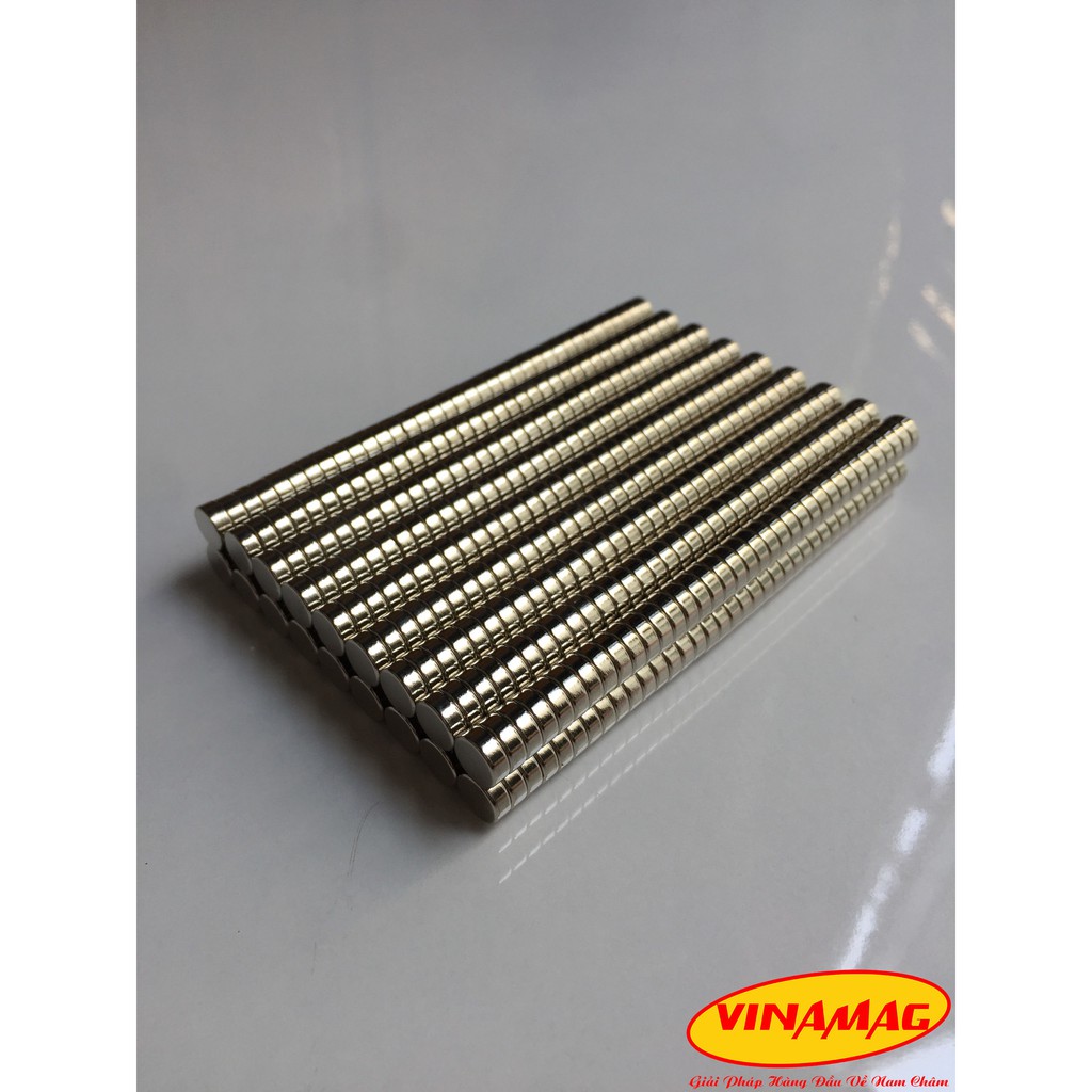 8x3mm nam châm trắng đất hiếm lực từ cực mạnh