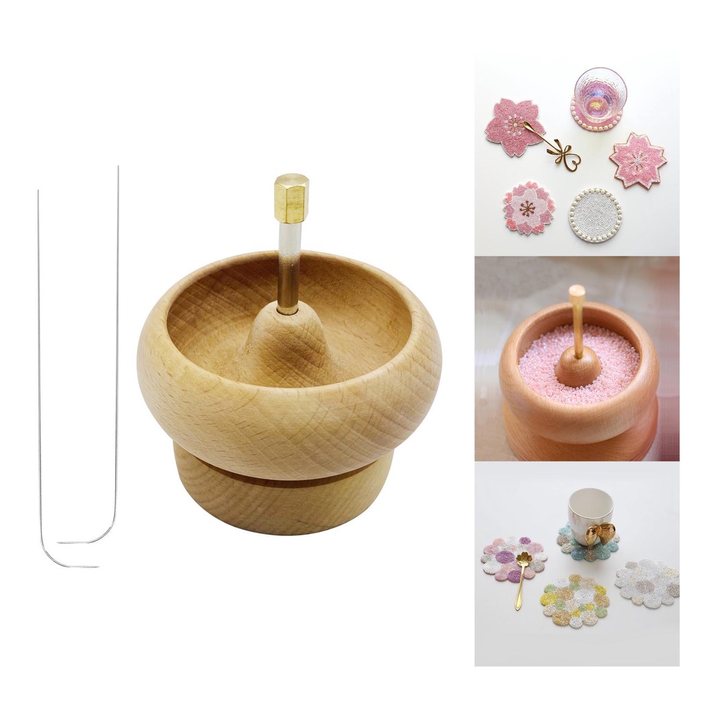 Con Quay Hạt Gỗ Làm Trang Sức Thủ Công Nhanh Chóng DIY