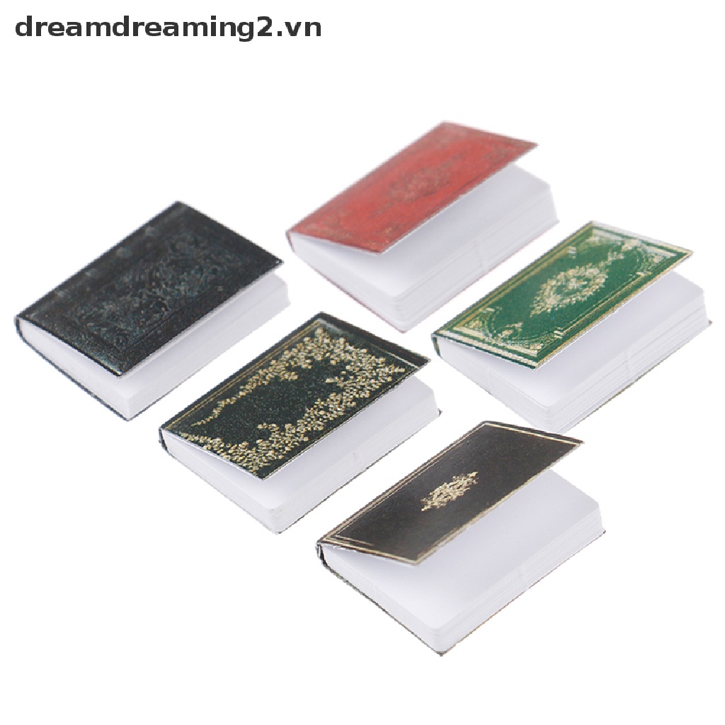 Bộ 3 Mô Hình Sách Cổ Điển Tỉ Lệ 1: 12 Trang Trí Nhà Búp Bê