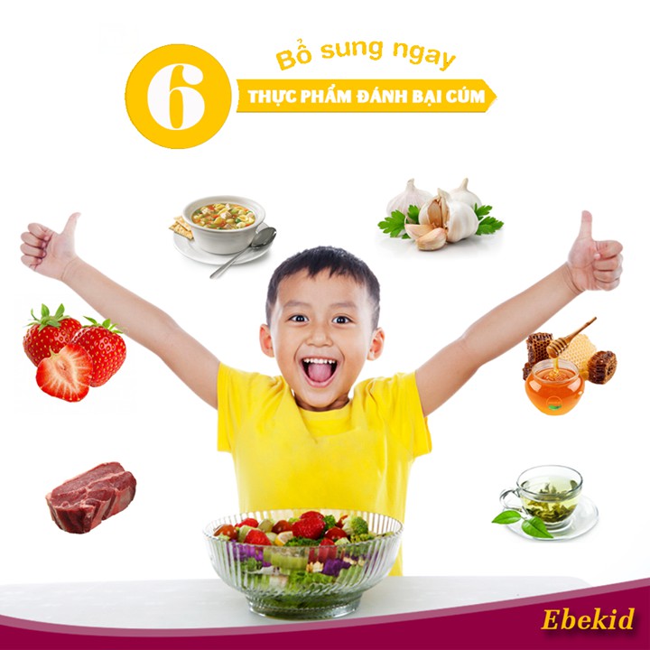 Siro EBEKID -giúp bé ăn ngon, ngủ tốt,hết biếng ăn, tăng cường hấp thu, tăng cường miễn dịch