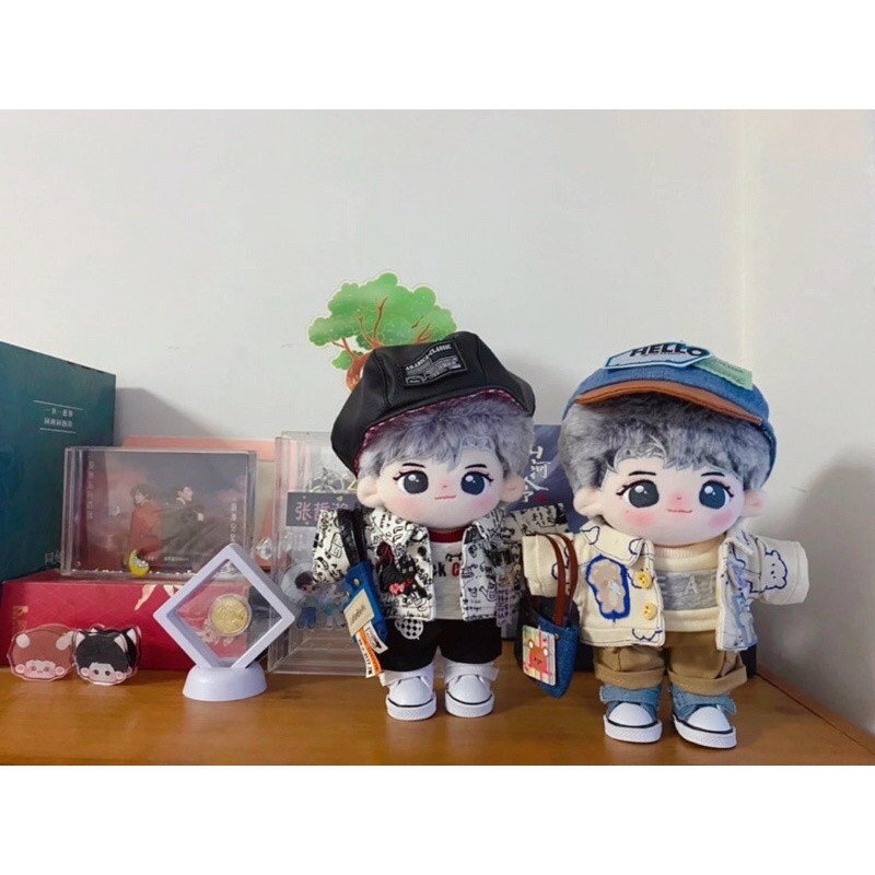 Set Báo chí gấu và Tạp chí mèo cho doll 20cm