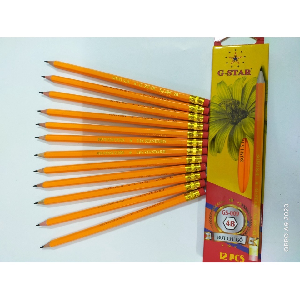 Hộp 12 bút chì Vàng GStar