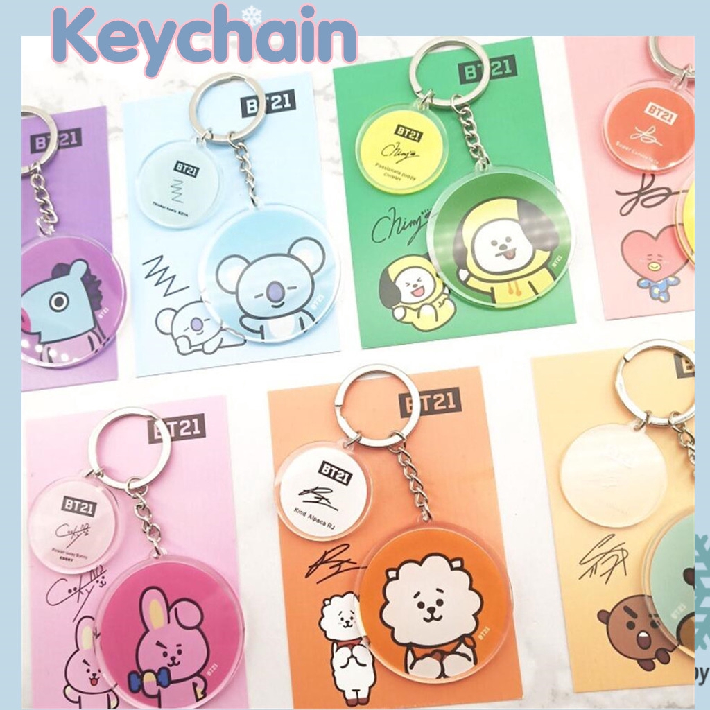 Móc khóa dễ thương phong cách KPOP BTS bt21