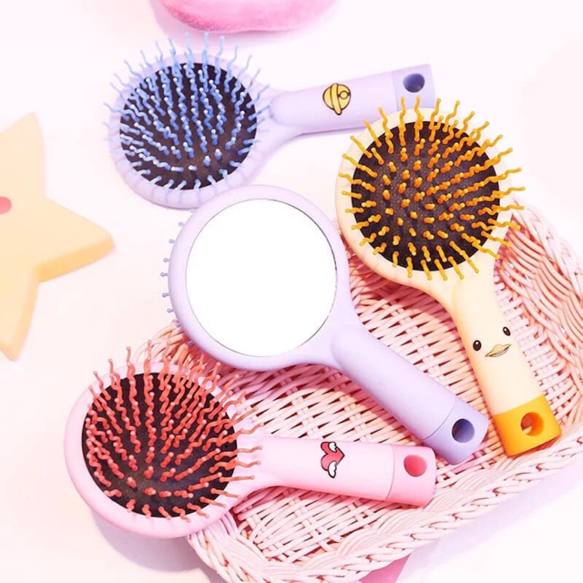 ⚡️𝐅𝐑𝐄𝐄 𝐒𝐇𝐈𝐏⚡️ Lược chải Tom House gỡ rối kèm gương 2 mặt có tay cầm