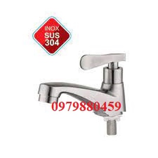 vòi lavabo lạnh inox304, vòi rửa tay inox304, vòi chậu rửa mặt