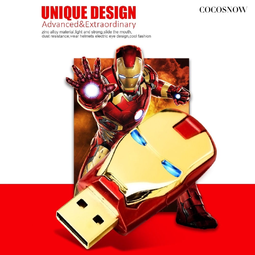 CS Iron Man 512GB 1TB 2TB USB 2.0 Flash Drive Disk Data Storage Thumb Memory Stick