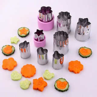  Bộ dụng cụ cắt tỉa rau củ hoa quả cà rốt 8 món, dao cắt tỉa hoa quả đa năng