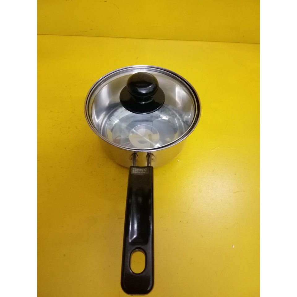 Quánh inox nội địa Nhật, size 15cm, cao 7cm (mã 906), Dùng được bếp từ