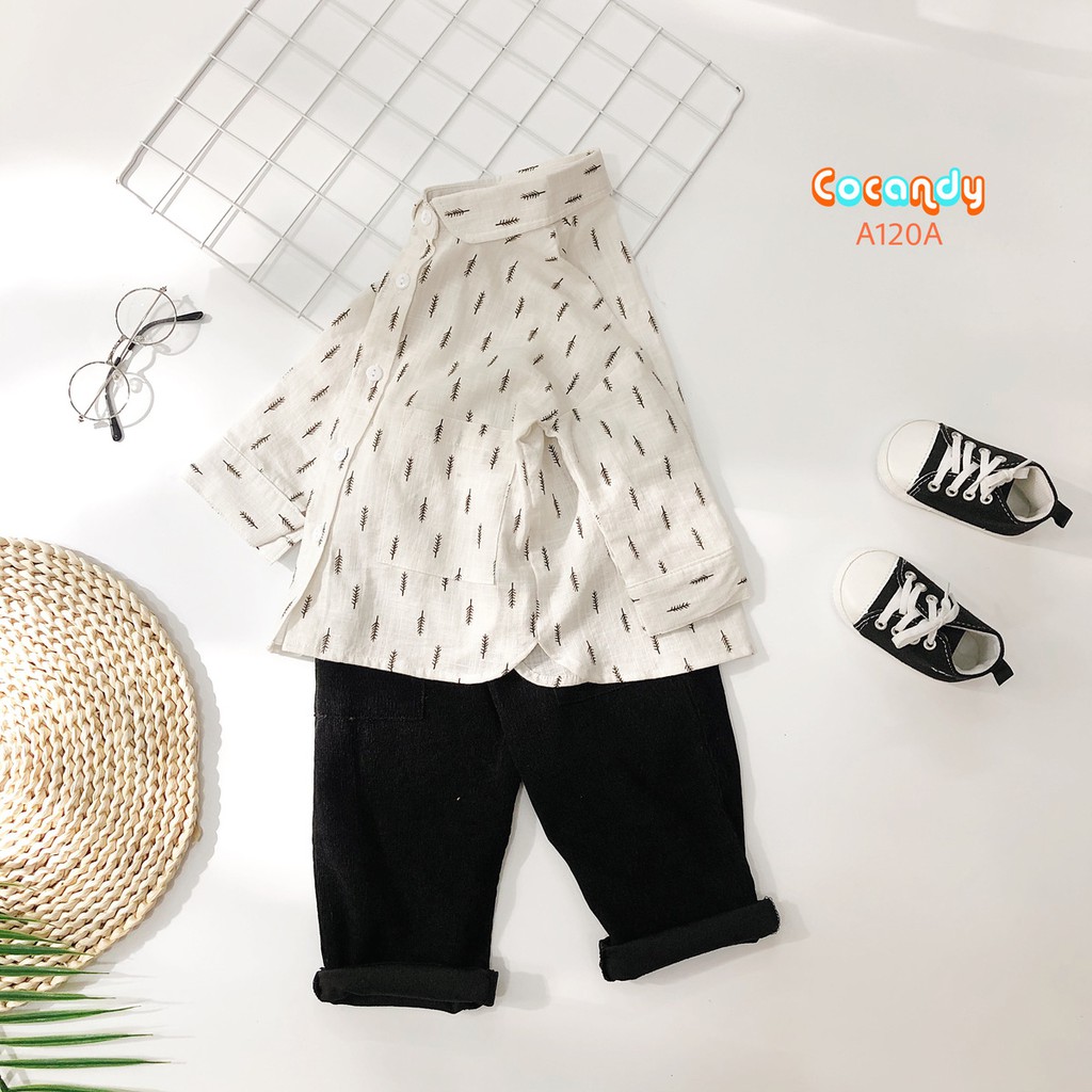 ÁO SƠ MI TRẮNG LINEN CAO CẤP CHO BÉ 6,7,8,9,10,11,12 THÁNG | 1,2,3,4,5,6 TUỔI TỪ 7 ĐẾN 23 KG