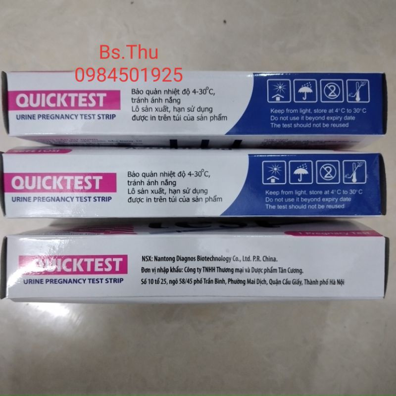 QUICKTEST - Que thử thai nhanh tại nhà cho kết quả nhanh, chính xác