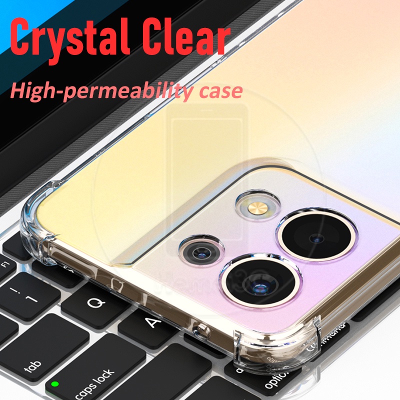 Ốp Điện Thoại TPU Mềm Trong Suốt Có Túi Khí Bảo Vệ Cho OPPO Reno 8 Reno8 Pro 5G