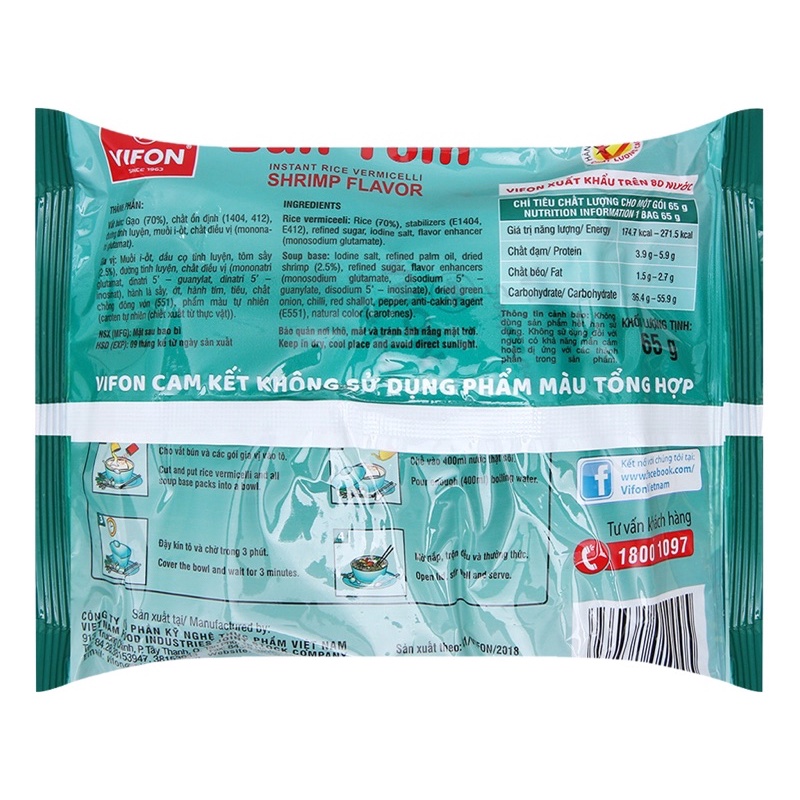Bún tôm vifon 65g
