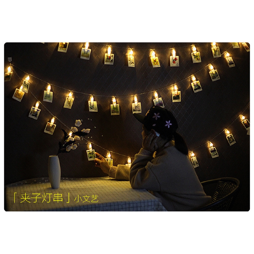 Dây đèn led dài 3m-6m dùng để kẹp ảnh trang trí thiết kế chuyên dụng