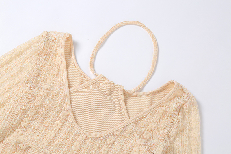 Áo Croptop Tay Dài Phối Lưới Phong Cách Modou | BigBuy360 - bigbuy360.vn