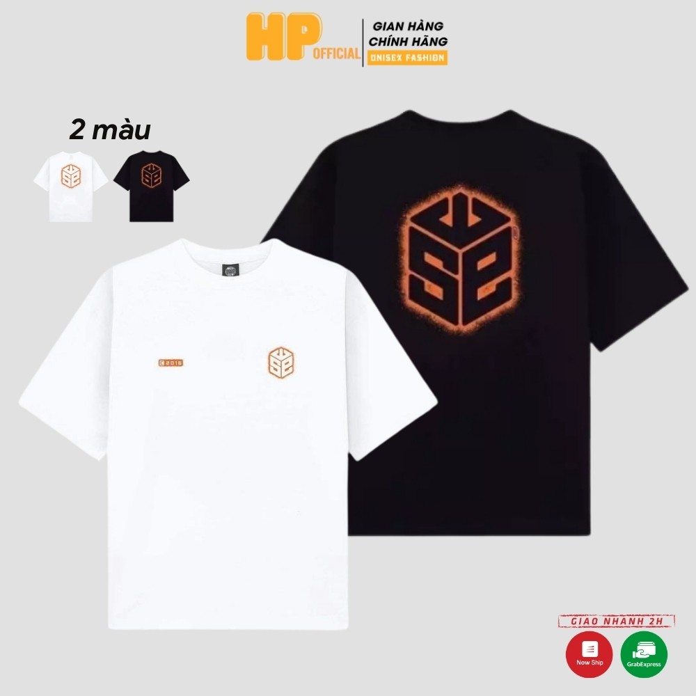 Áo thun tay lỡ SWE Cube Lửa Tee form rộng Unisex nam nữ phong cách Ulzzang - AT10