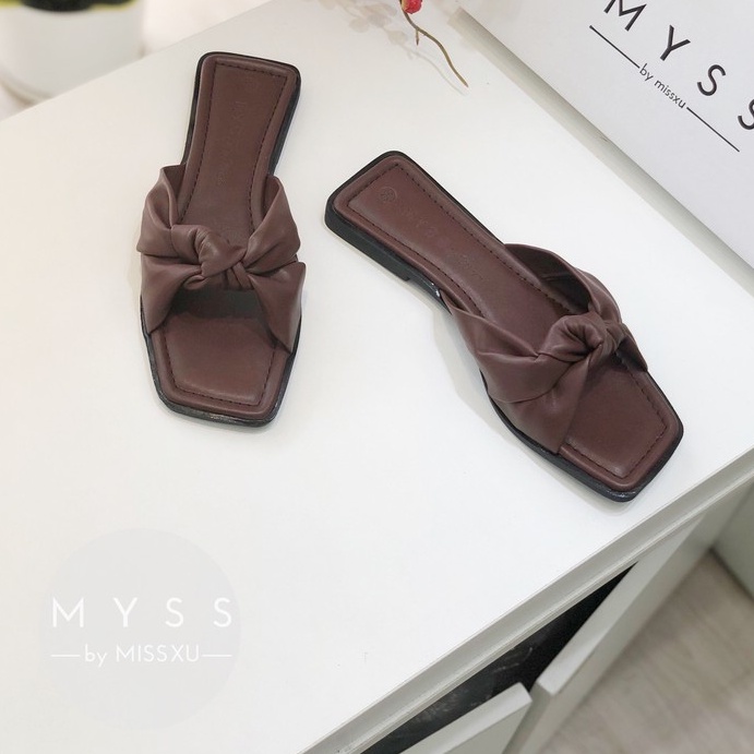 Dép nữ bệt xoắn nơ giữa thời trang MYSS - DE75