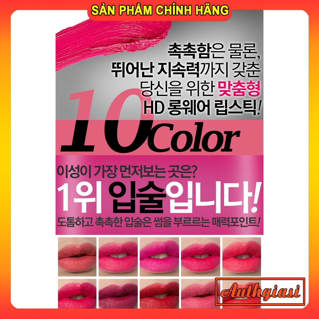 Son thỏi HD Longwear Lipstick 2 đầu siêu mịn lì môi