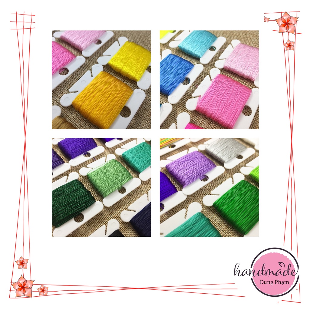 Chỉ thêu kim tuyến làm handmade - Thêu Doll face - Thêu Tranh, Thêu Máy
