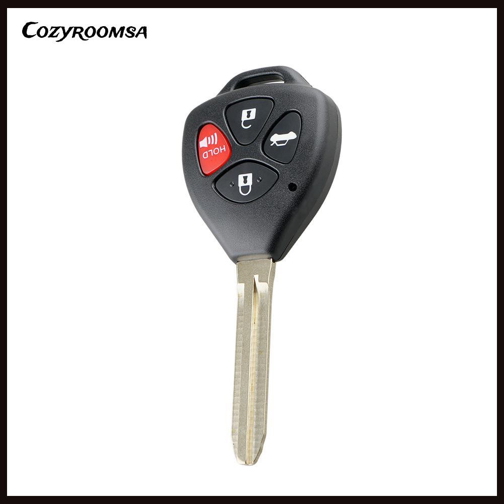 Vỏ chìa khóa điều khiển từ xa 4 nút thích hợp cho Toyota Camry Camry