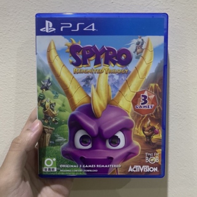 Máy Chơi Game Ps4 Spyro Reignited Trilogy Region 3 Asia Playstation Remastered Spiro Ps 4 Bd Ps5 5