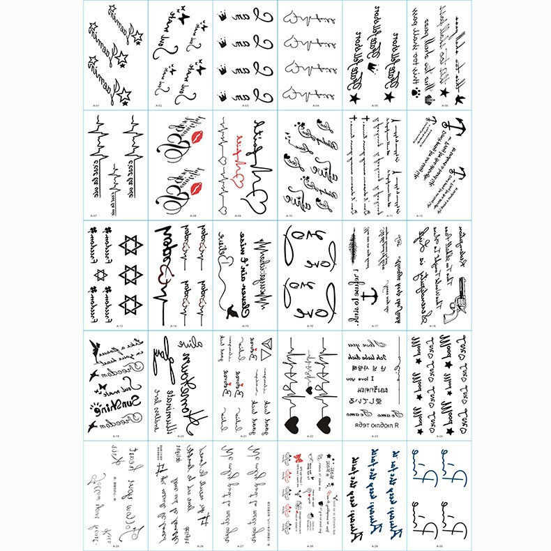 ✔️️️[TRI ÂN] 1 miếng dán hình Tatto nhỏ