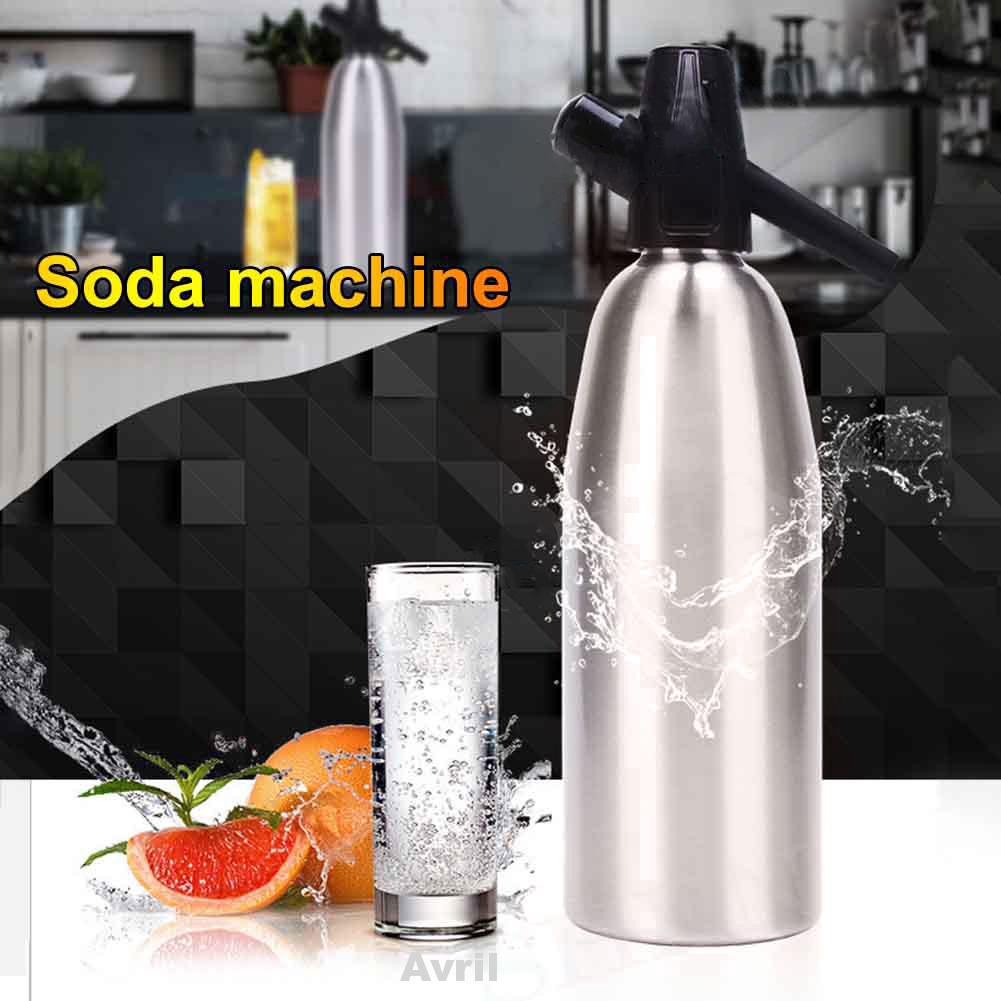 Bình làm nước có ga CO2 DIY 1000ml dễ rửa sạch cho nhà và quán bar