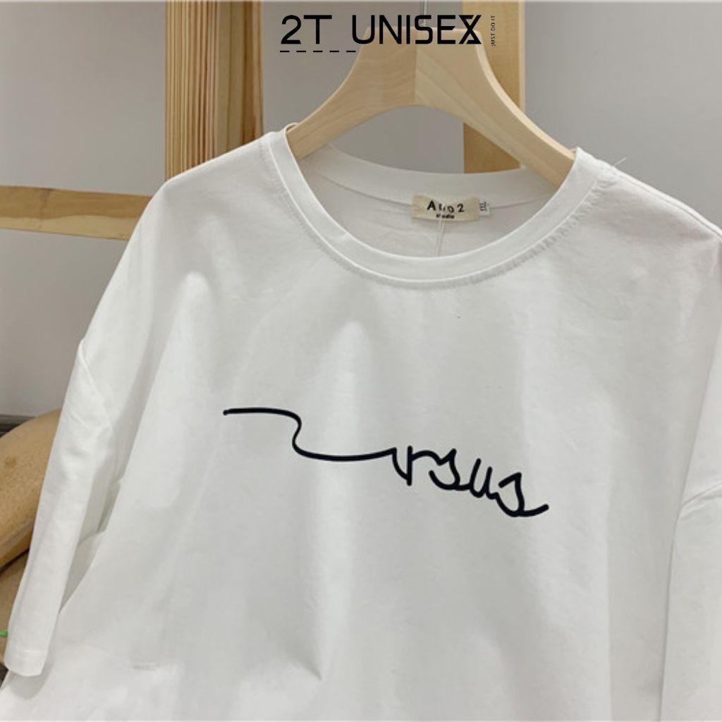 Áo phông August cotton, tay lỡ, form rộng P6, áo thun 2T Unisex