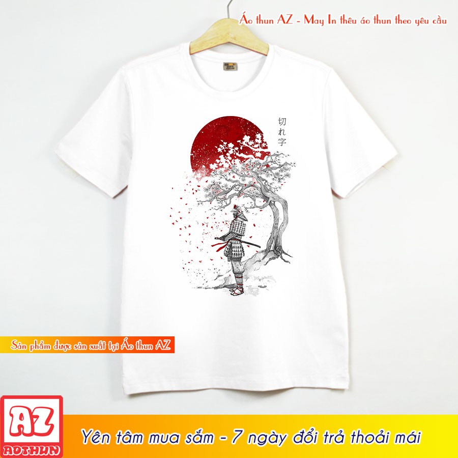 Áo thun Nam Nữ in hình Samurai Nhật Bản - Form rộng BIGSIZE AZ M1588