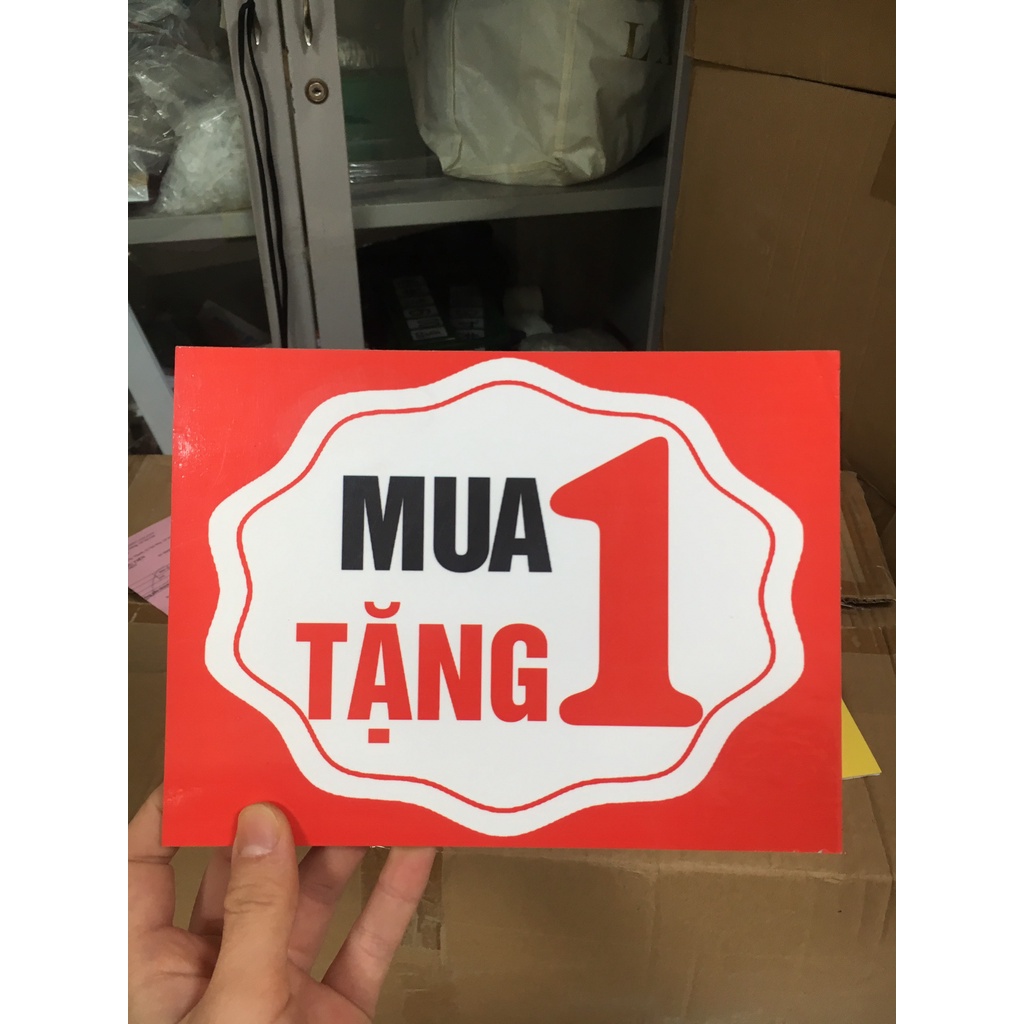 Biển sale, Mua 3 tặng 1, Mua 2 tặng 1, Mua 1 tặng 1