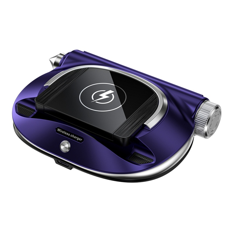 Bộ Sạc Điện Thoại Không Dây 15W Hỗ Trợ Thẻ Số USB Cho Xe Hơi