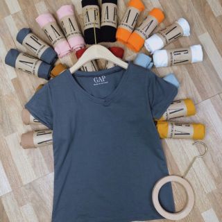 Áo phông GAP, Áo thun cổ tim siêu hot hàng loại 1 chất đũi lụa