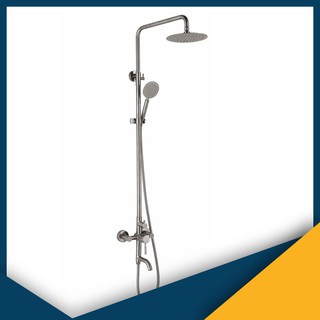 Bộ sen cây tắm nóng lạnh Inox SUS304 tròn thẳng, bảo hành 12 tháng, độ bền cao, không hoen gỉ 3002