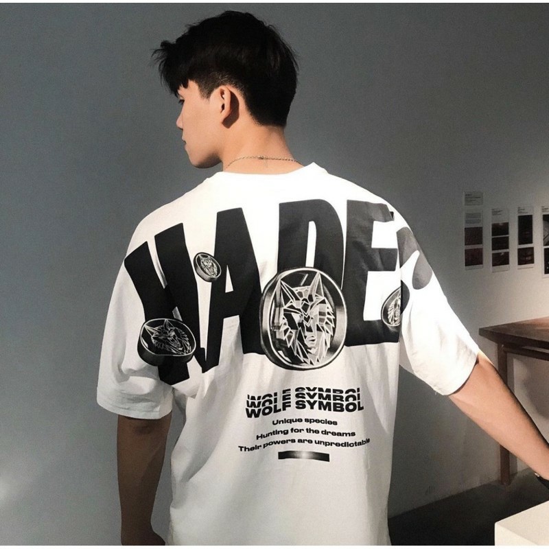 Áo thun HADES WOLF SYMBOL tee unisex nam nữ Full tag chính hãng tay ngắn cotton co dãn | BigBuy360 - bigbuy360.vn