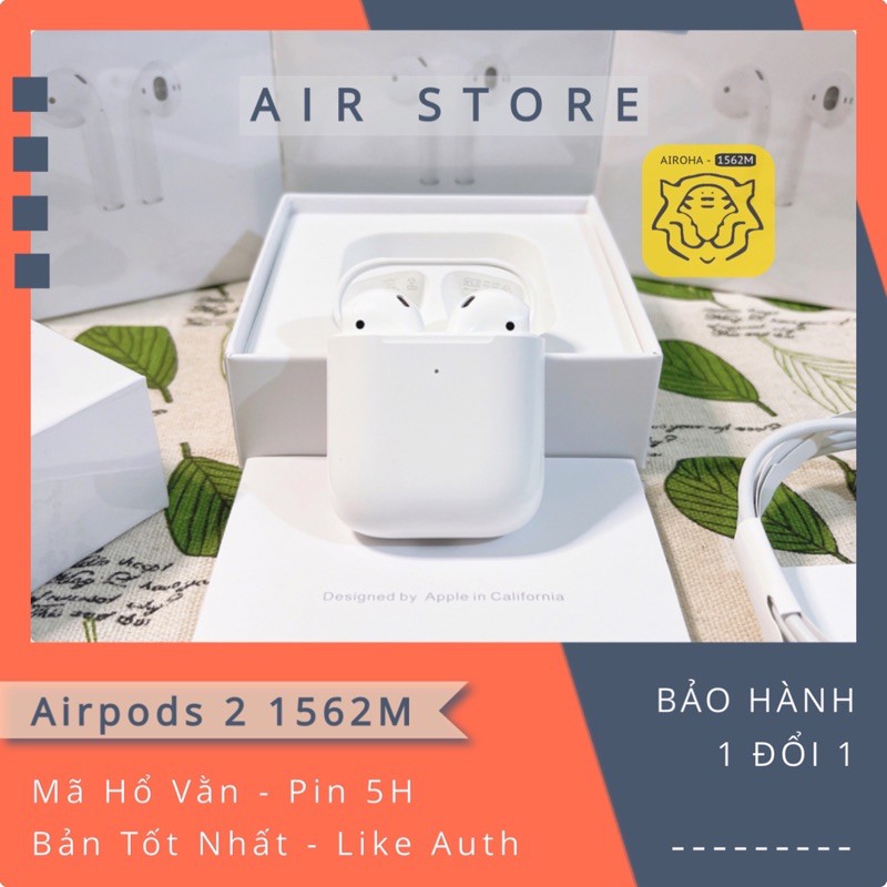 [ Hổ Vằn 1562M Check Setting ]Tai Nghe Bluetooth TWS 2 Bản Mới Full Auth - Pin 5H | Air Store