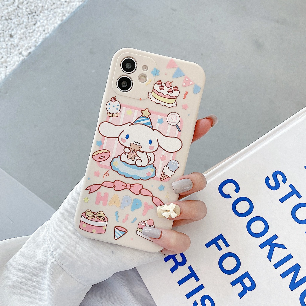 Ốp Điện Thoại Hình Cinnamoroll Cho Iphone 13 / Pro / Pro / MAX / mini / 11 / XR / Chống Sốc / XS / MAX / ins / 7 / 8P / 6S / SE