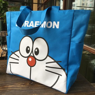 Túi Vải Canvas In Hình Doraemon Phong Cách Hàn Quốc