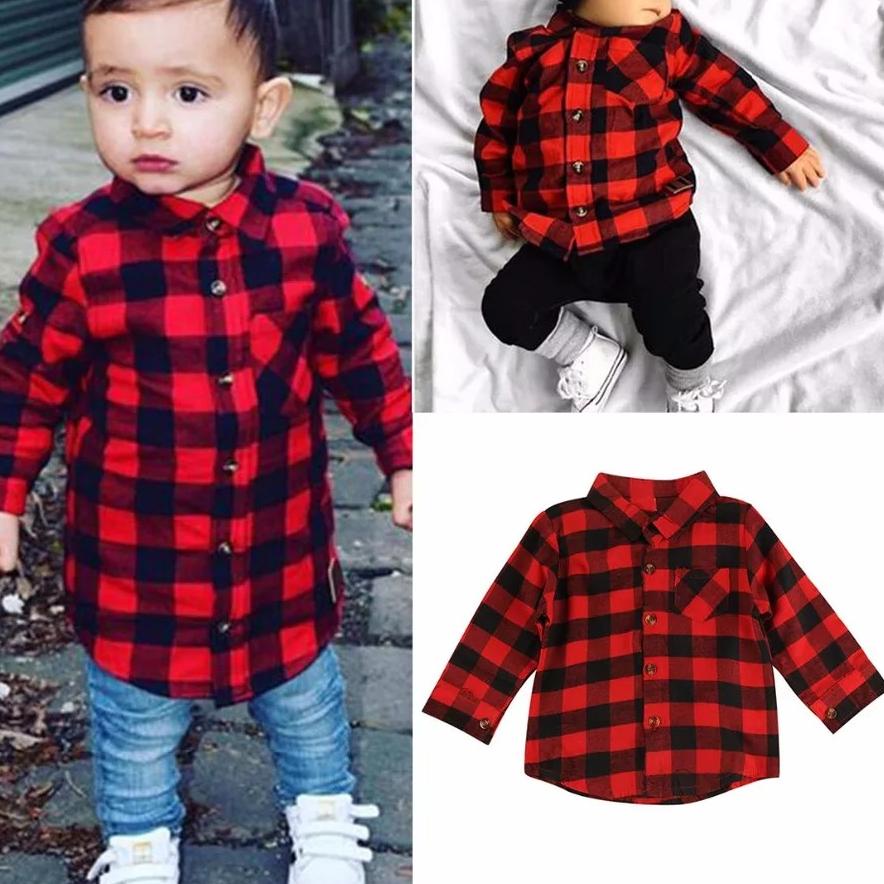 (Giảm Giá Lớn) KMJ32 1-10 Tuổi Áo Sơ Mi Vải Flannel Dài MAXKENZO