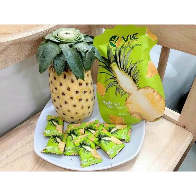 Kẹo Dứa  giảm cân Plus VIC organic, hỗ trợ giảm mỡ, giảm thèm ăn  hàng công ty chính hãng