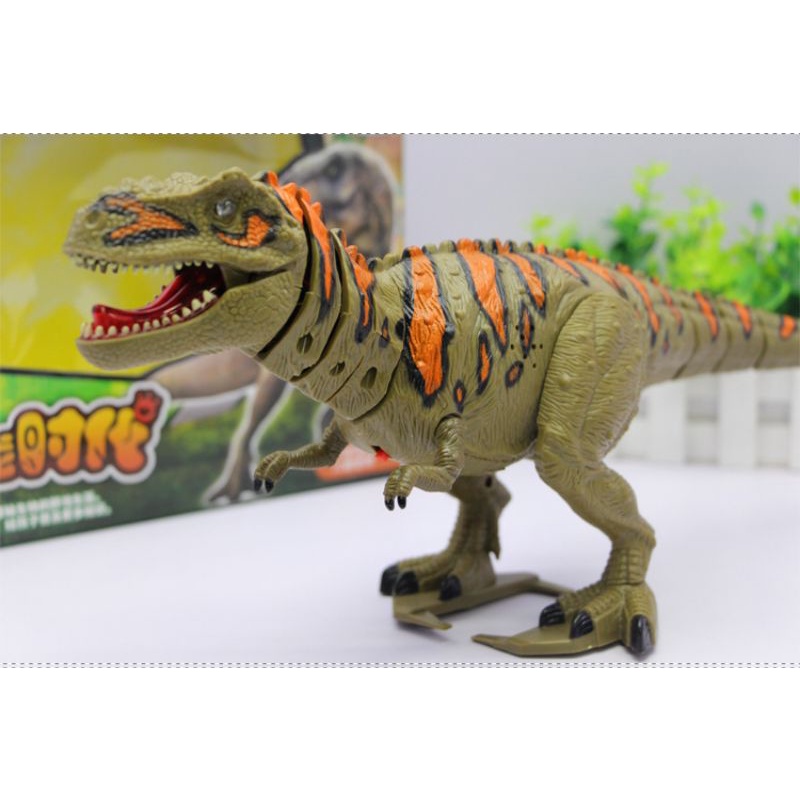 Đồ chơi mô hình khủng long bạo chúa chạy pin có đèn nhạc cho bé
