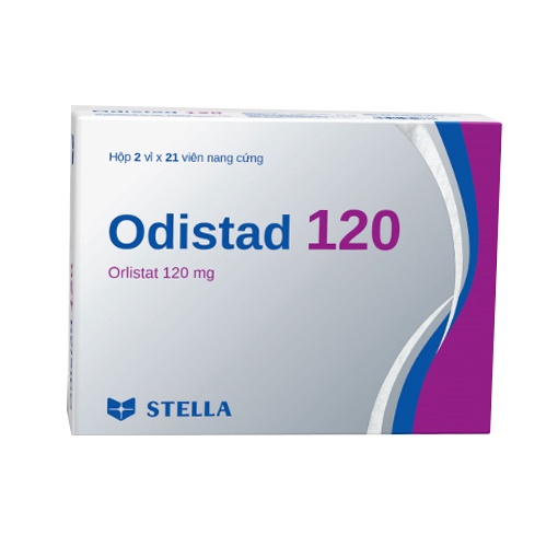 Odistad 120mg hỗ trợ giảm cân, giảm hấp thu mỡ, chất béo, giúp giữ dáng, eo thon (Hộp 42 viên)