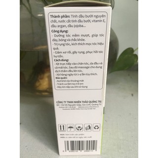 XỊT DƯỠNG TÓC TINH DẦU BƯỞI