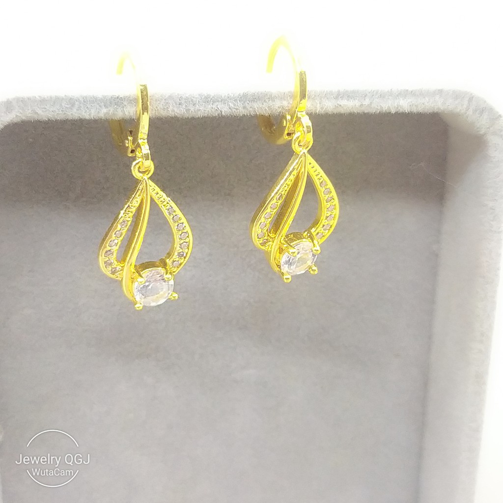 Bông tai bạc 925 đính đá pha lê nhỏ lấp lánh sang trọng ANTA Jewelry - ATJ3094