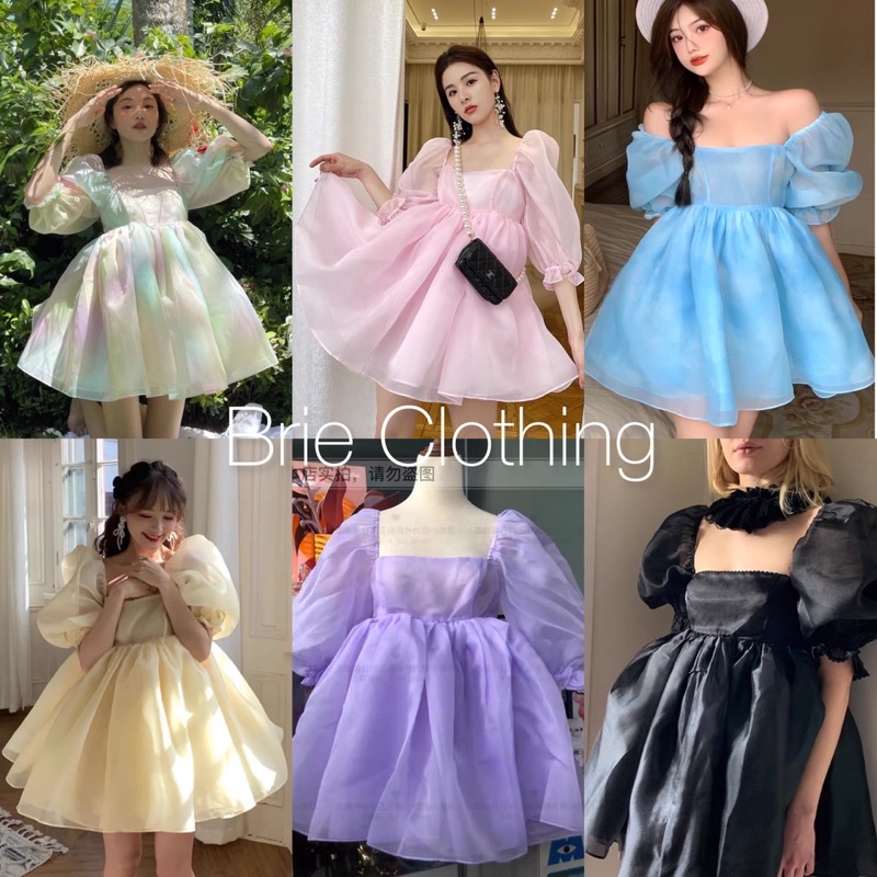 (Có ảnh thật)Đầm babydoll BRIE CLOTHING xoè kiểu dáng công chúa xinh xắn ulzzang - D225