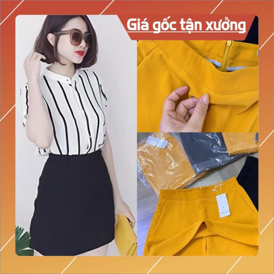 Quần Giả Váy Chữ A Cạp Cao Thời Trang
