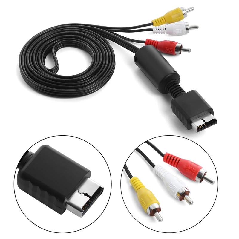 Dây av ps2 xuất hình cổng AV Ps1 Ps2 Ps3 cáp xuất hình PS1 PS2 loại tốt dùng ok ps1 ps2 Ps3