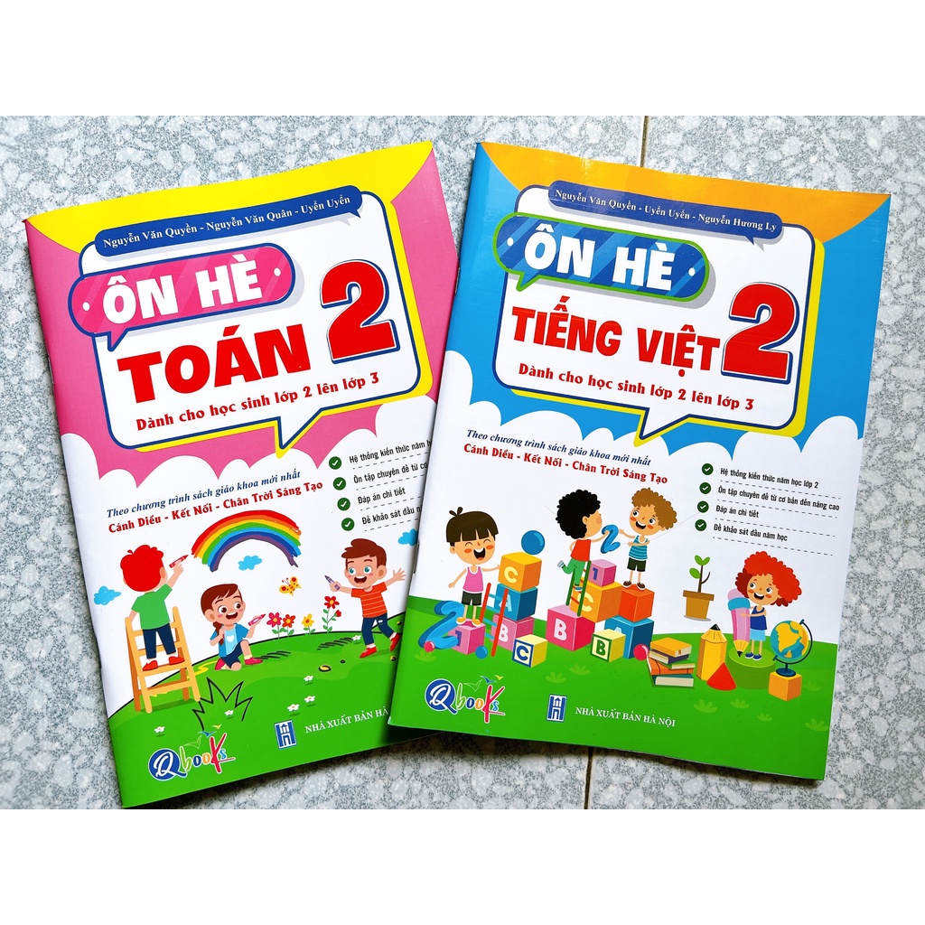 Ôn hè Toán và Tiếng Việt dành cho học sinh lớp 1, lớp 2, lớp 3, lớp 4, lớp 5 (Bán theo bộ)