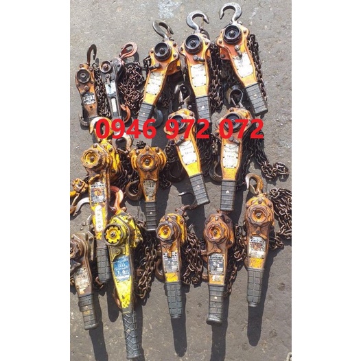 Pa lăng xích lắc tay bãi nhật  1 tấn