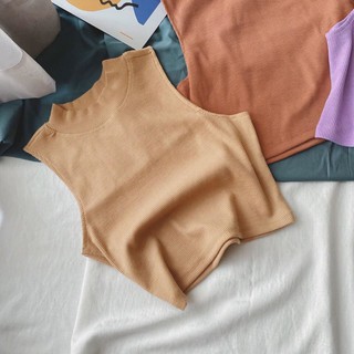 ÁO CROPTOP THUN GÂN CỔ LỌ