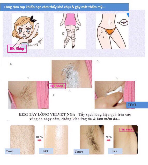 KEM TẨY LÔNG VELVET CHÍNH HÃNG NGA 100ml | BigBuy360 - bigbuy360.vn
